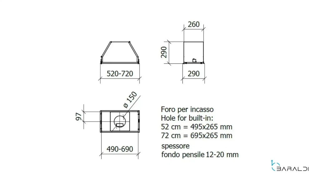 BLOCK DRY DROP cm 72 - Bianco - 700 m3/h