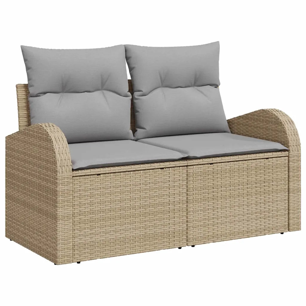 Set Divano da Giardino Beige polyrattan 3345990