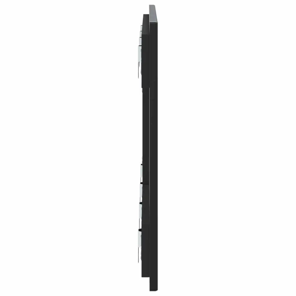 Testiera da Muro BREDA Nero Legno ingegnerizzato 897586
