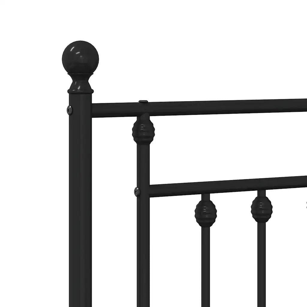 Testiera | Testata di Ricambio in Metallo Nero 150 cm