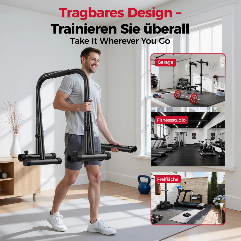 Barre per parallele ¨C Minimal ¨C regolabile 81-96 cm, 400 kg