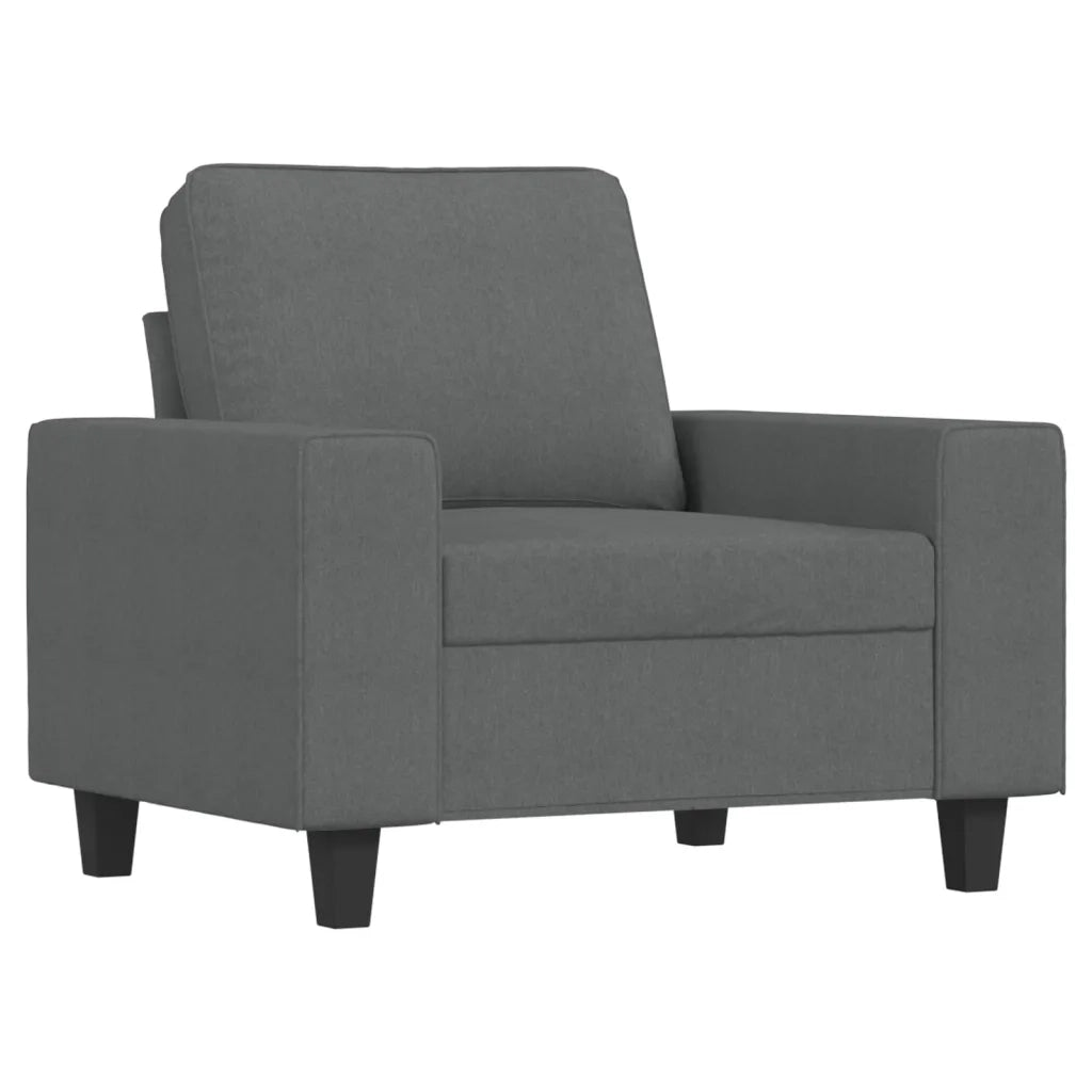 Poltrona Grigio Scuro 60 cm in Tessuto 359376