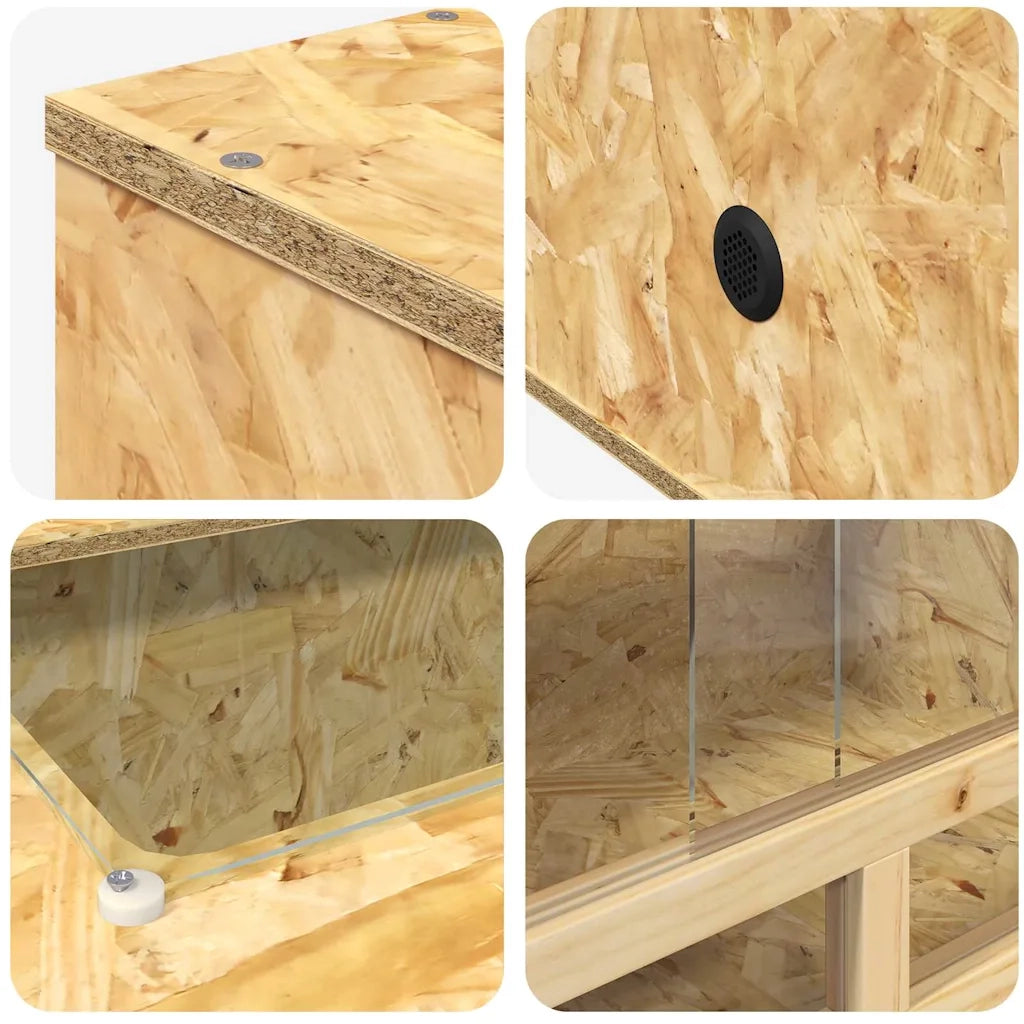 Terrario Marrone 100 x 50 x 50 cm OSB 876730