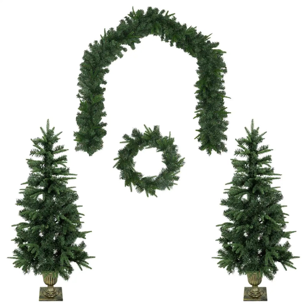 Albero di Natale Mini 120 cm PVC e PE Verde 3468449