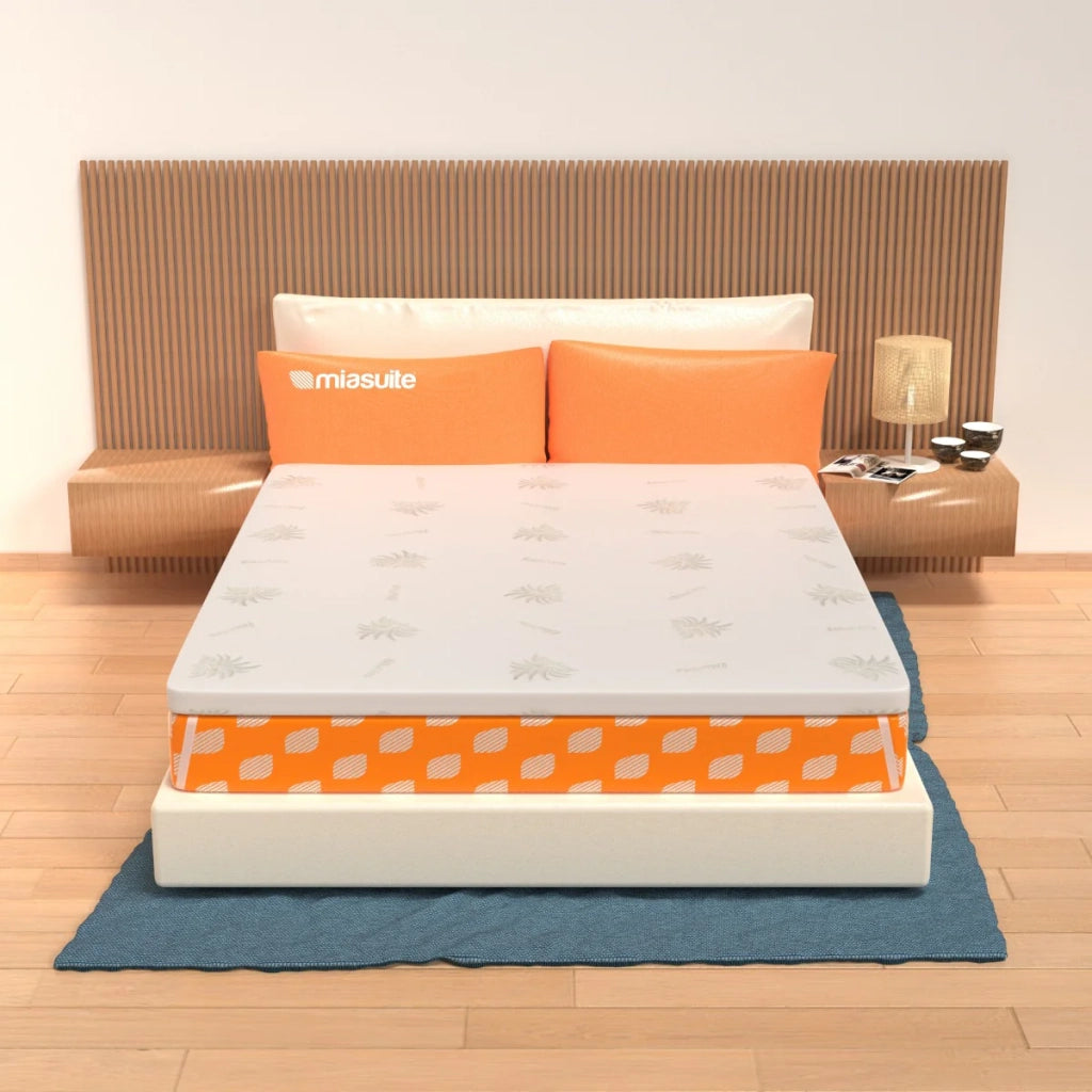 Topper 80x190 Memory Foam per materasso - alto 5 cm, sfoderabile, tessuto AloeVera | Correttore H5