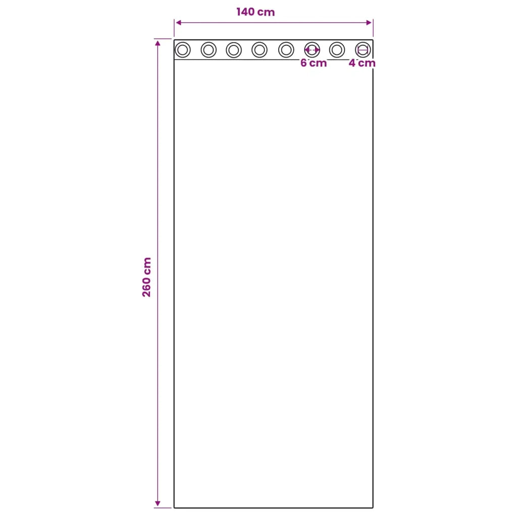Tende in Velluto 2 pz Grigio Argento 260 x 140 cm Velluto 4107652