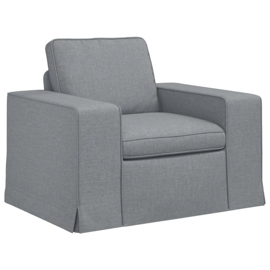 Set di divani 2 pcs Grigio chiaro 222 x 80 x 82 cm Tessuto 3407588