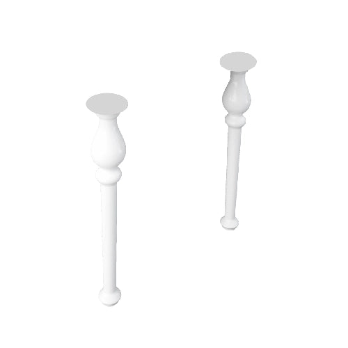 2 PZ GAMBE PER LAVABO CONSOLLE WASHINGTON- RAK- pezzi 1