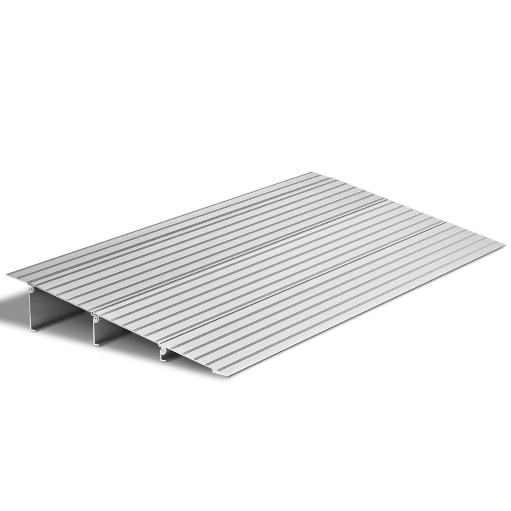 Rampa per Soglia Modulare in Alluminio 423 x 864 x 87 mm, Portata 360 kg, Antiscivolo e Robusta per Casa e Scale