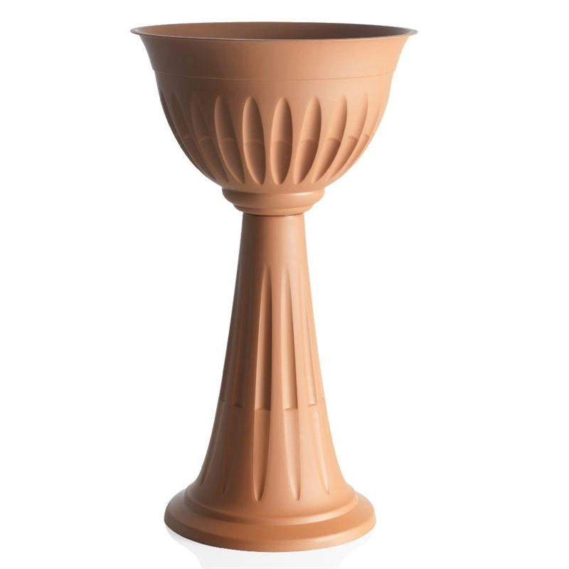 FIORIERA ALBA BAMA  PP TERRACOTTA D.CM 43 H.CM 74,5