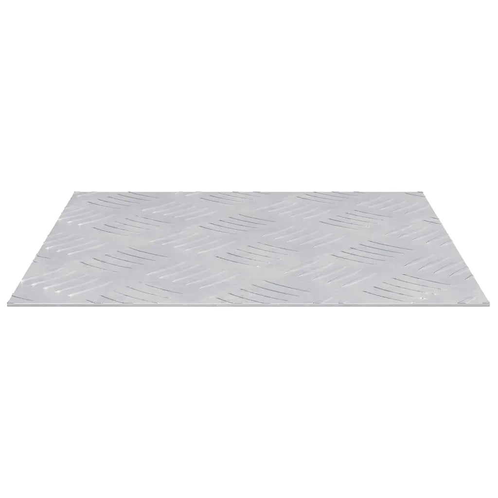 Gradini per Scale Quadrato 2 pz | Tappetini per scale autoadesivi Argento 30 x 30 cm Alluminio