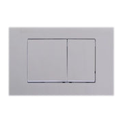 Placca di scarico doppio tasto in ABS silver grey opaco