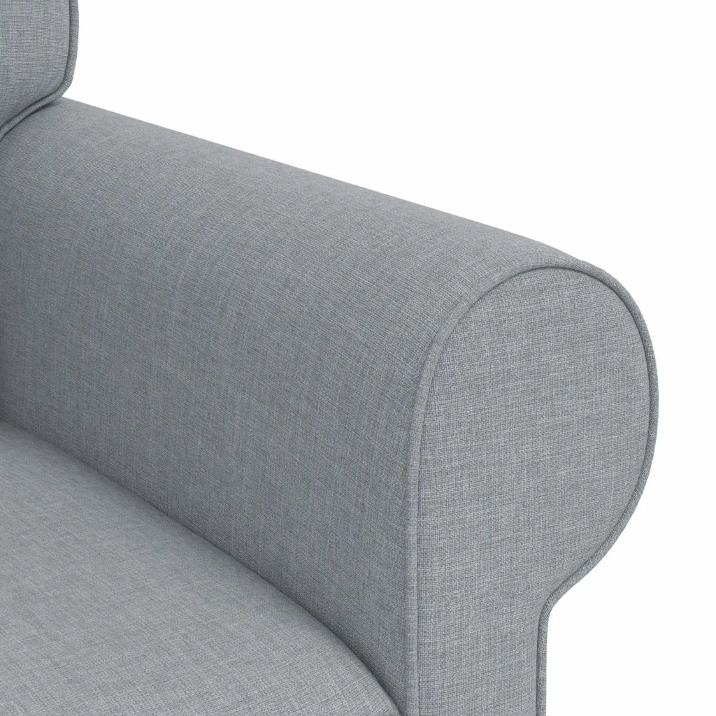 Set di divani 2 pcs Grigio chiaro 175 x 82 x 80 cm Tessuto 3407530