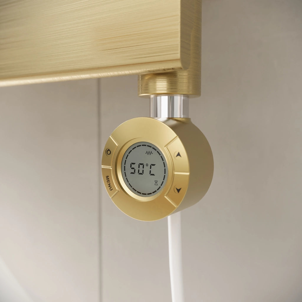 Termoarredo elettrico 1200x500 oro spazzolato interasse 450 | Andromeda
