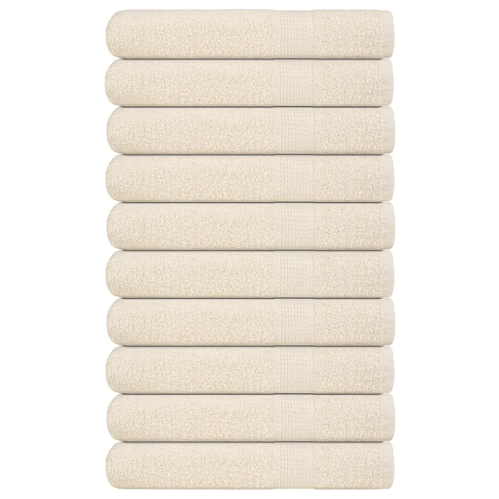 Asciugamani per sauna FROGN 10 pezzi Crema 80x200 cm 360 g/m² 137009