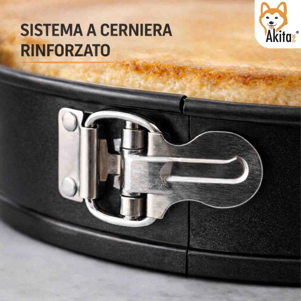 Akitaink Stampo Torta a Cerniera 18 cm Antiaderente
