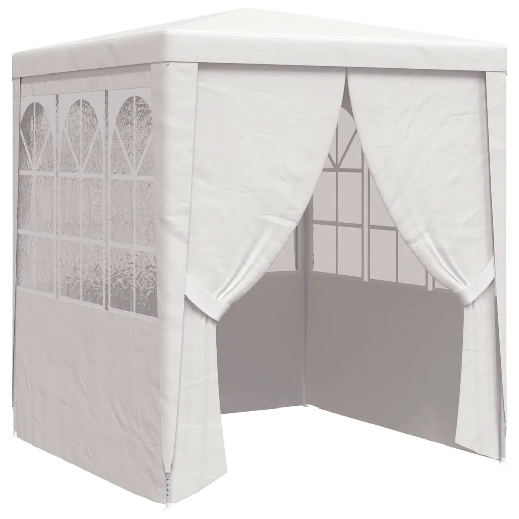 Gazebo Professionale con Pareti 2x2 m Bianco 90 g/m² 48516