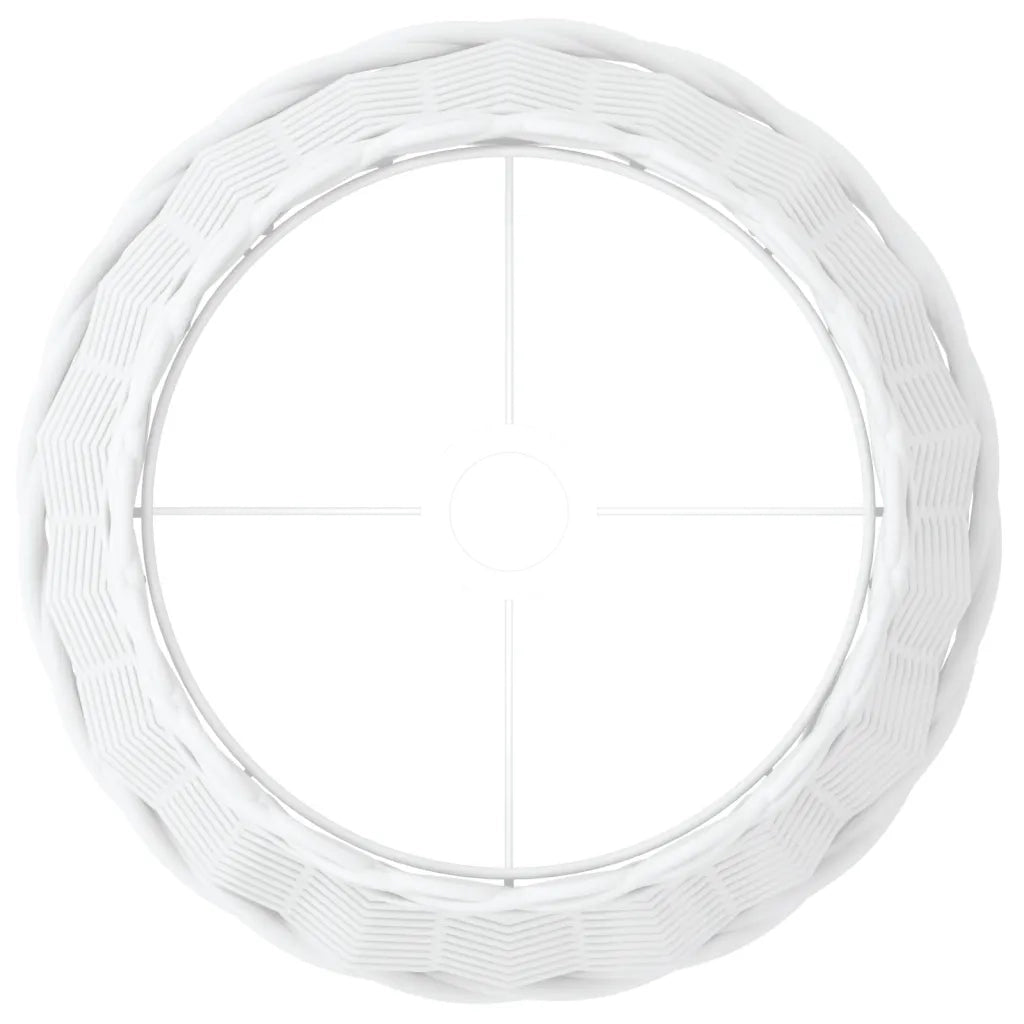 Paralume Bianco Ø38x23 cm in Vimini 364384