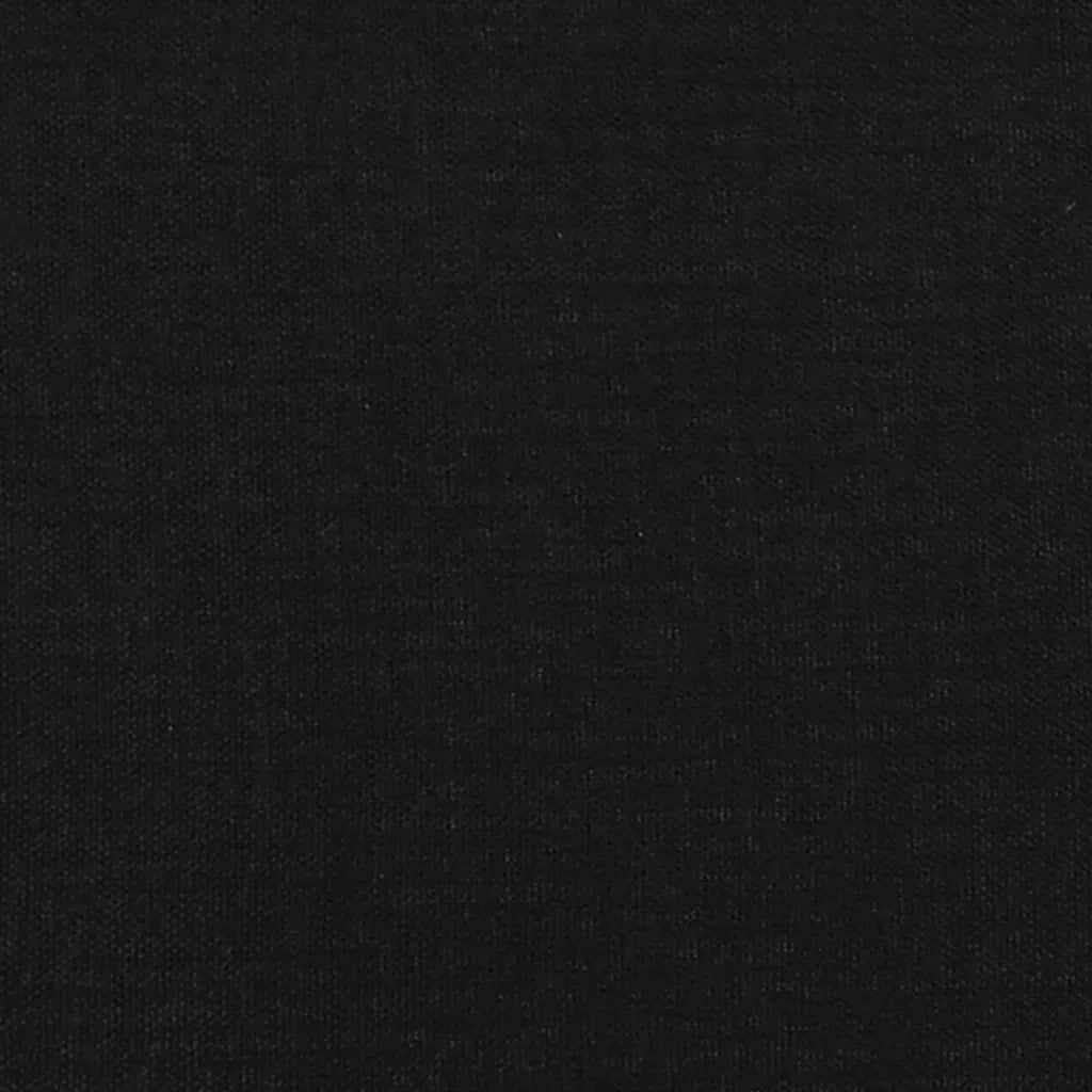 Testiera Nera 80x5x78/88 cm in Tessuto 345866