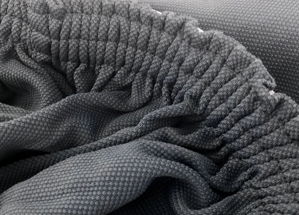 Copridivano E Copri Poltrona Antimacchia Sofà Elasticizzato Modello Magico - Poltrona - Grigio Scuro