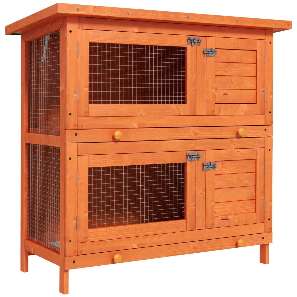 Gabbia per conigli a doppio livello ¨C Minimal ¨C 90x45x90 cm