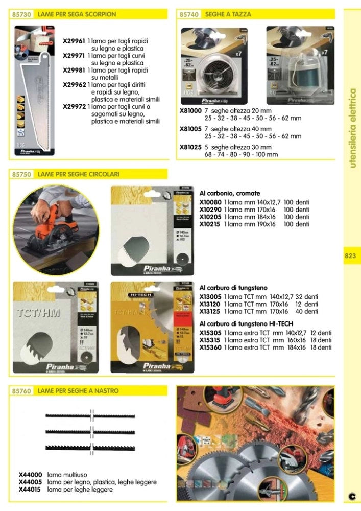 1pz piranha/stanley sta15360 (x15360) lama circolare hi-tech tct mm.184x16 18 d cod:ferx.45983