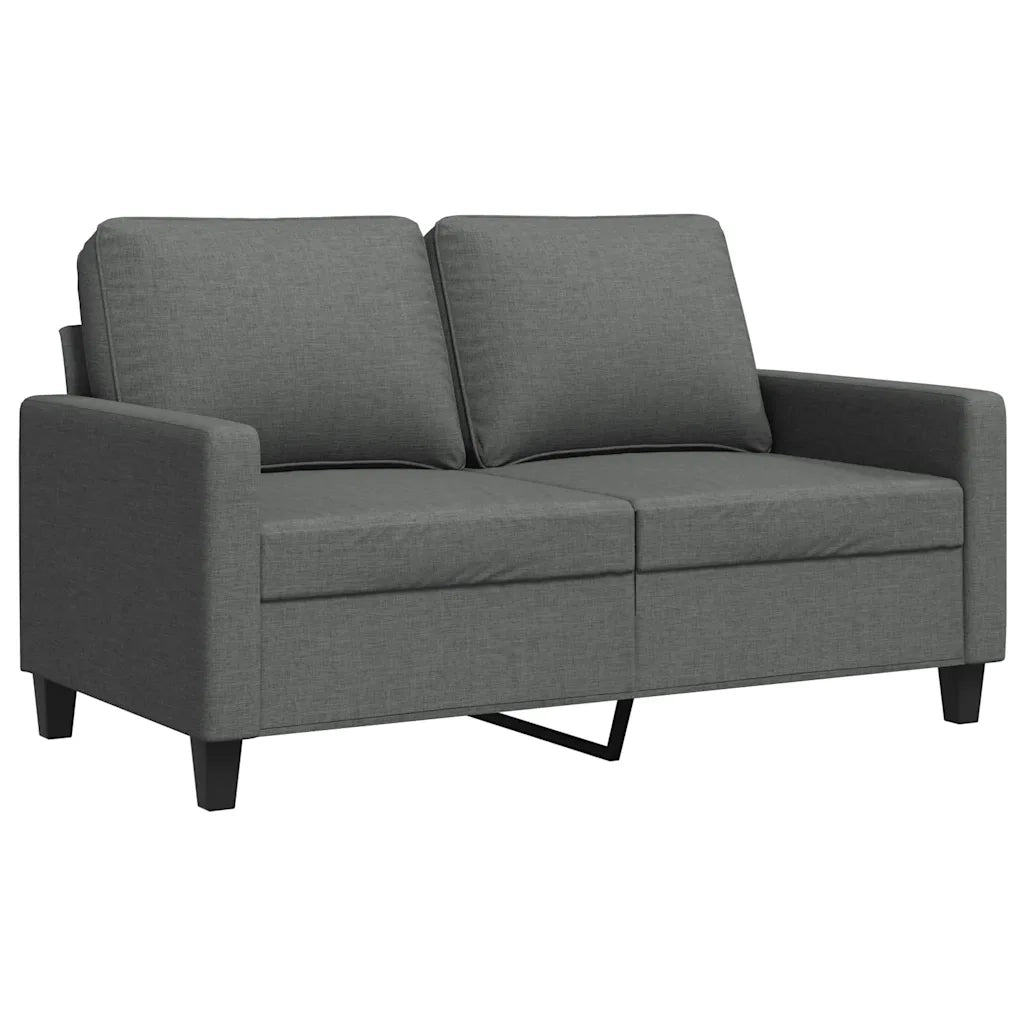 Divano a 2 Posti Grigio Scuro 120 cm in Tessuto 359156