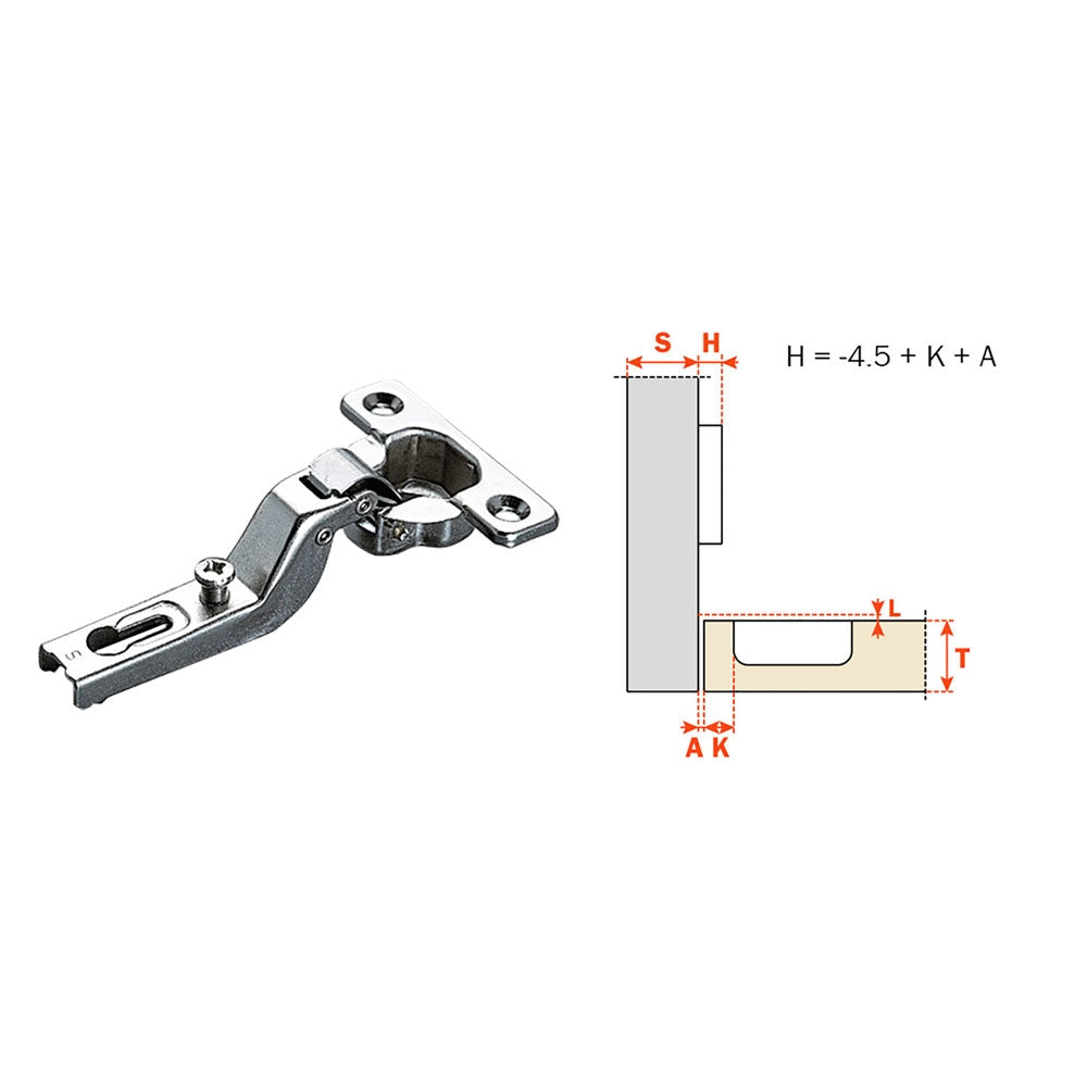 Cerniera Mini per Mobili Art C6a7s99 Collo Medio 9 Salice C6a7 10 Pezzi