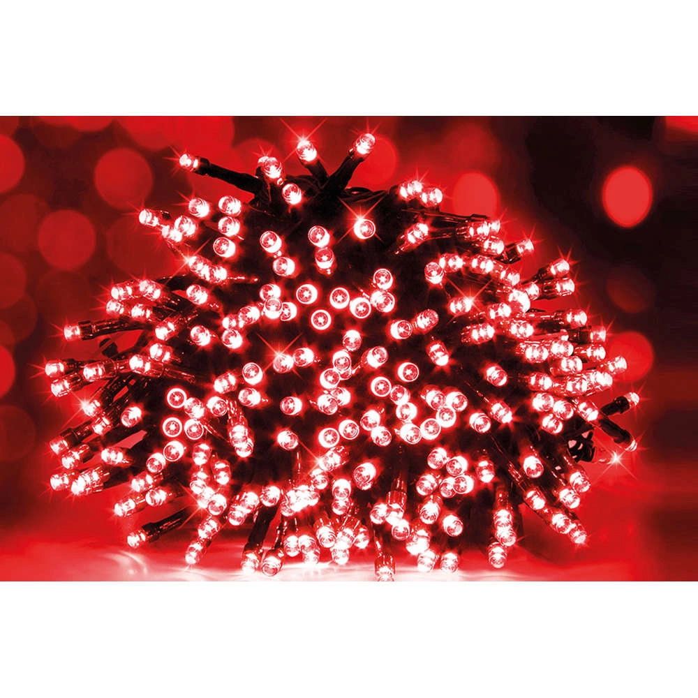 Luci di Natale da Esterno Rosse 500 Led 8 Funzioni