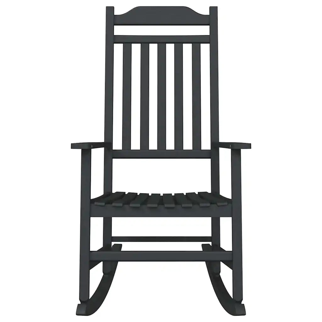 Sedia a dondolo Nero 84 x 65 x 114 cm Resina