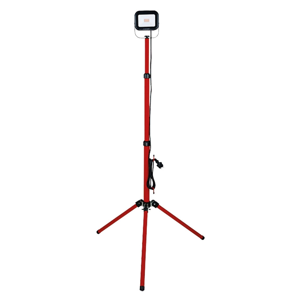 Proiettore Led Singolo 1 X Velamp 50 w 6500k Altezza Max in Alluminio 173 cm