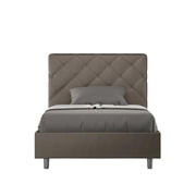 Letto Matrimoniale Large 170x190 cm Senza Rete Priya Cappuccino