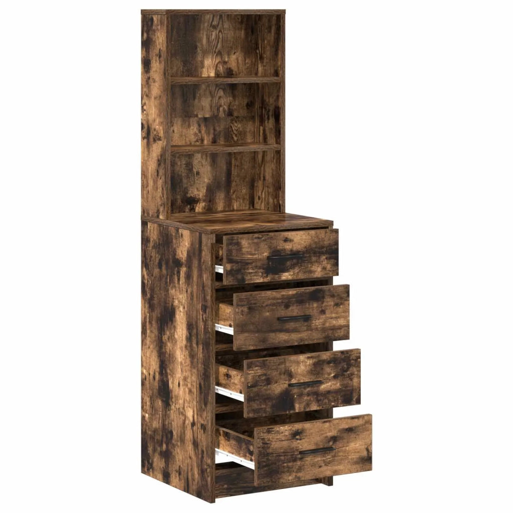 Credenza Rovere fumo 40 x 41 x 135 cm Legno multistrato 865050