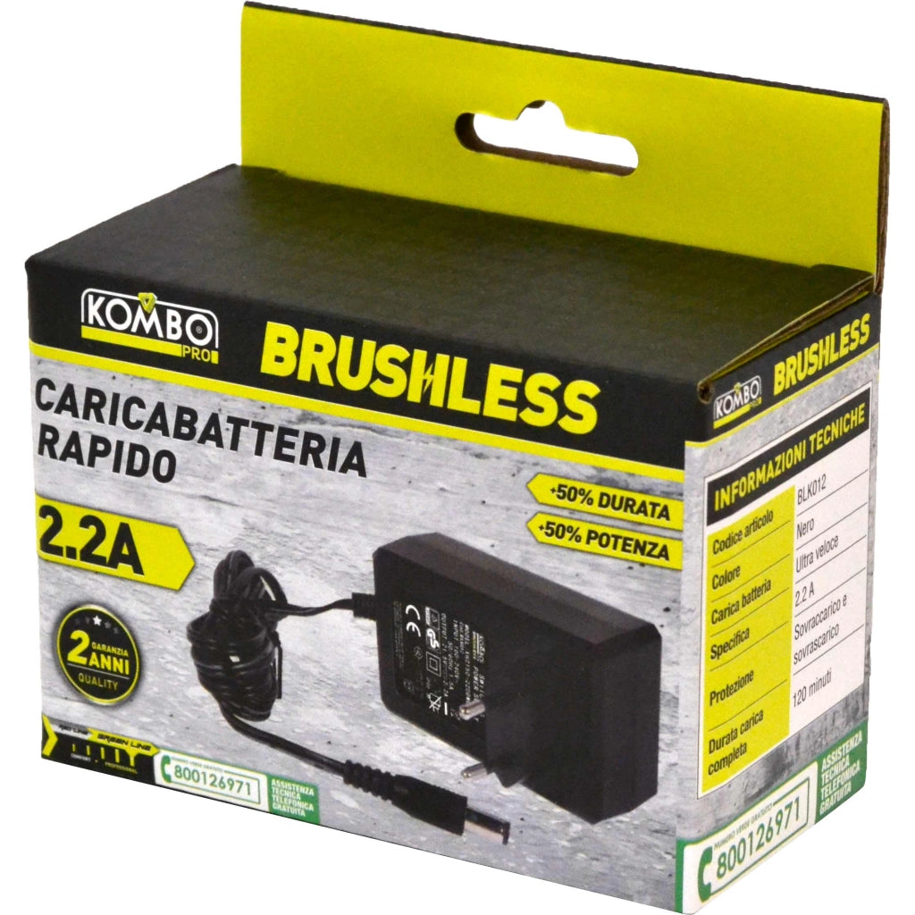 CARICABATTERIA KOMBO PRO BRUSHLESS PER 4.0Ah
