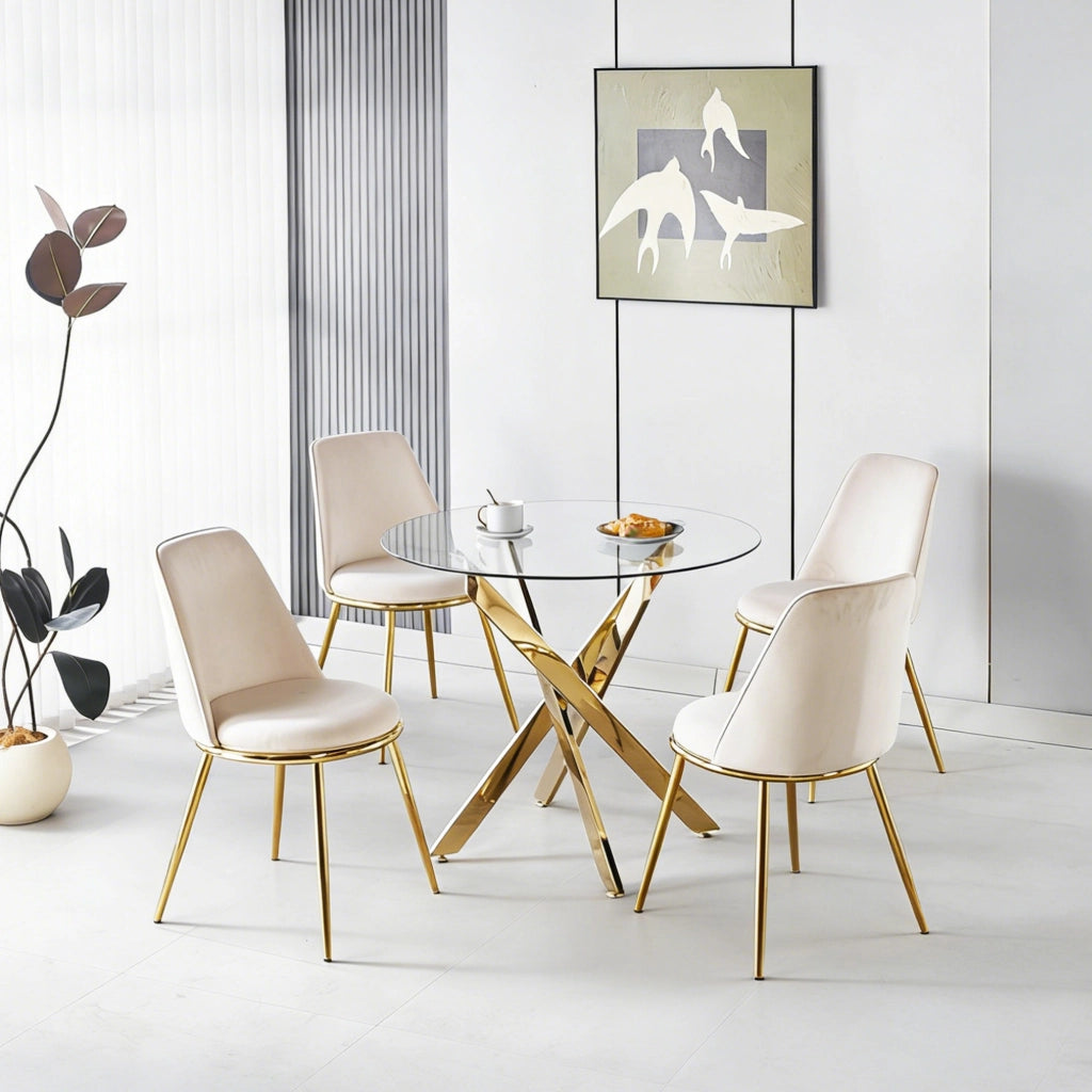 Set Tavolo da Pranzo con 4 Sedie ¨C Xylo ¨C Set 5 Pezzi