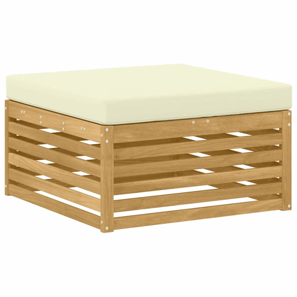 Set di divani da esterno 6 pz Bianco e Crema 3390925