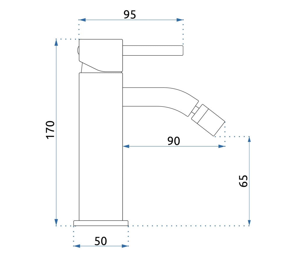 Rubinetto Da Bidet Rea Lungo Copper
