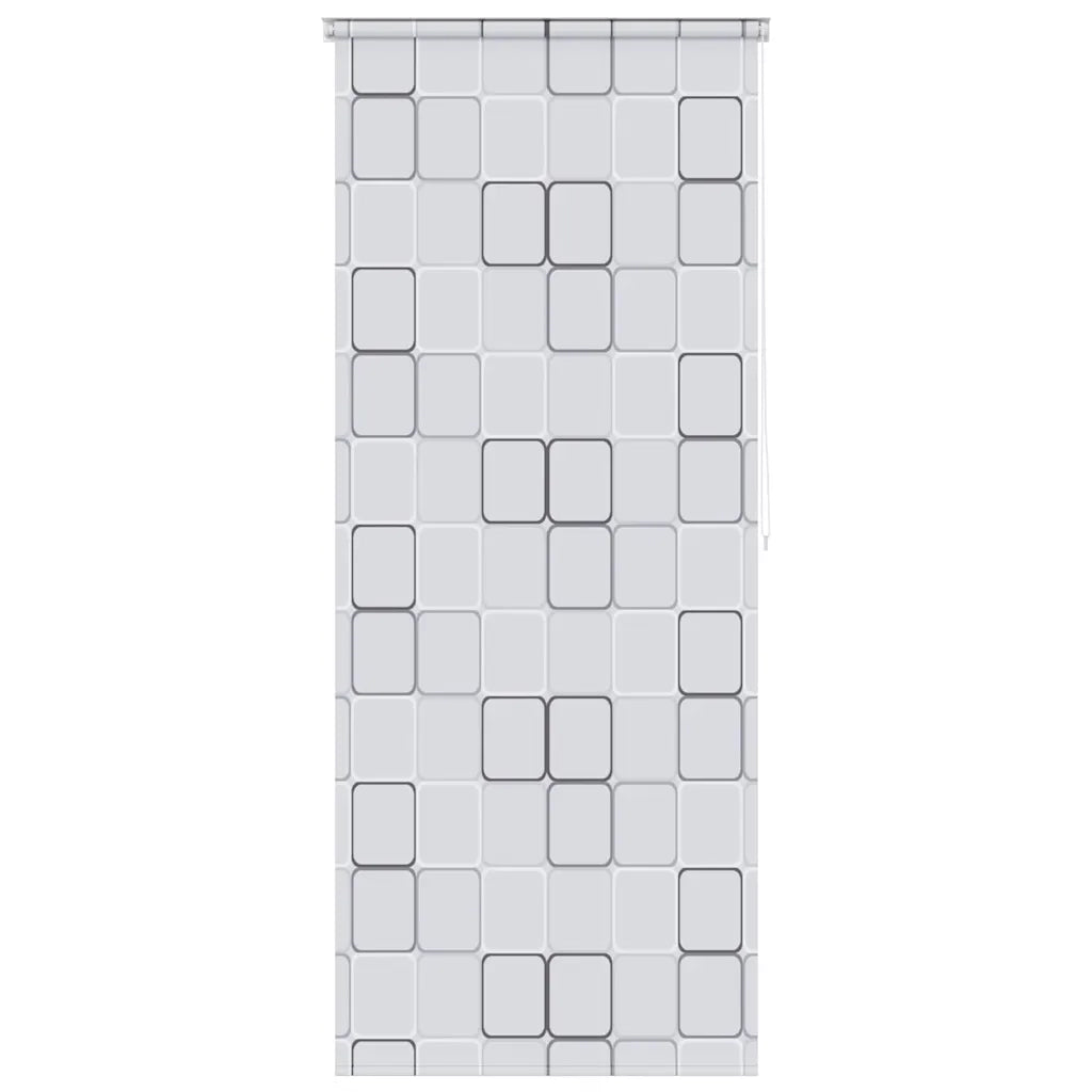 Tenda a Rullo per Doccia 100x240 cm Quadrati 142848