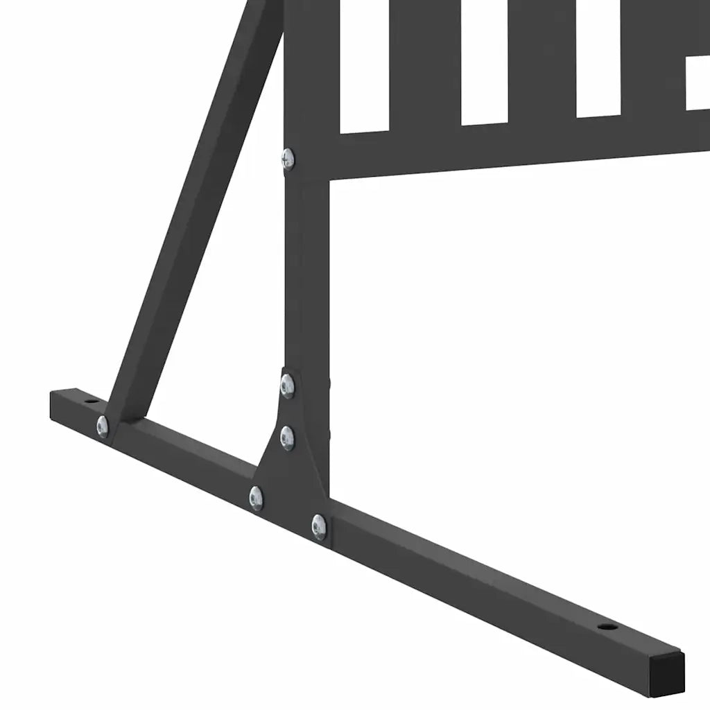 Schermo per Privacy 100 x 50 x 180 cm Acciaio Nero 868549