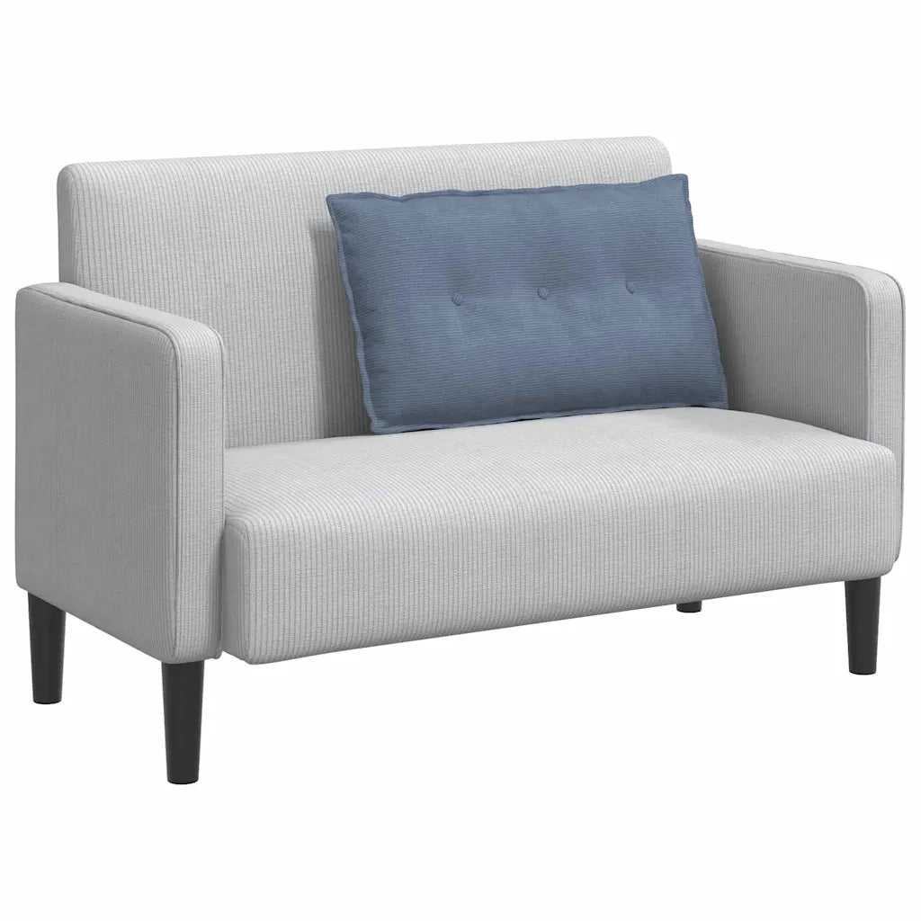 Cuscino per Schiena Blu 80 x 50 cm Tessuto in Cords 42014739