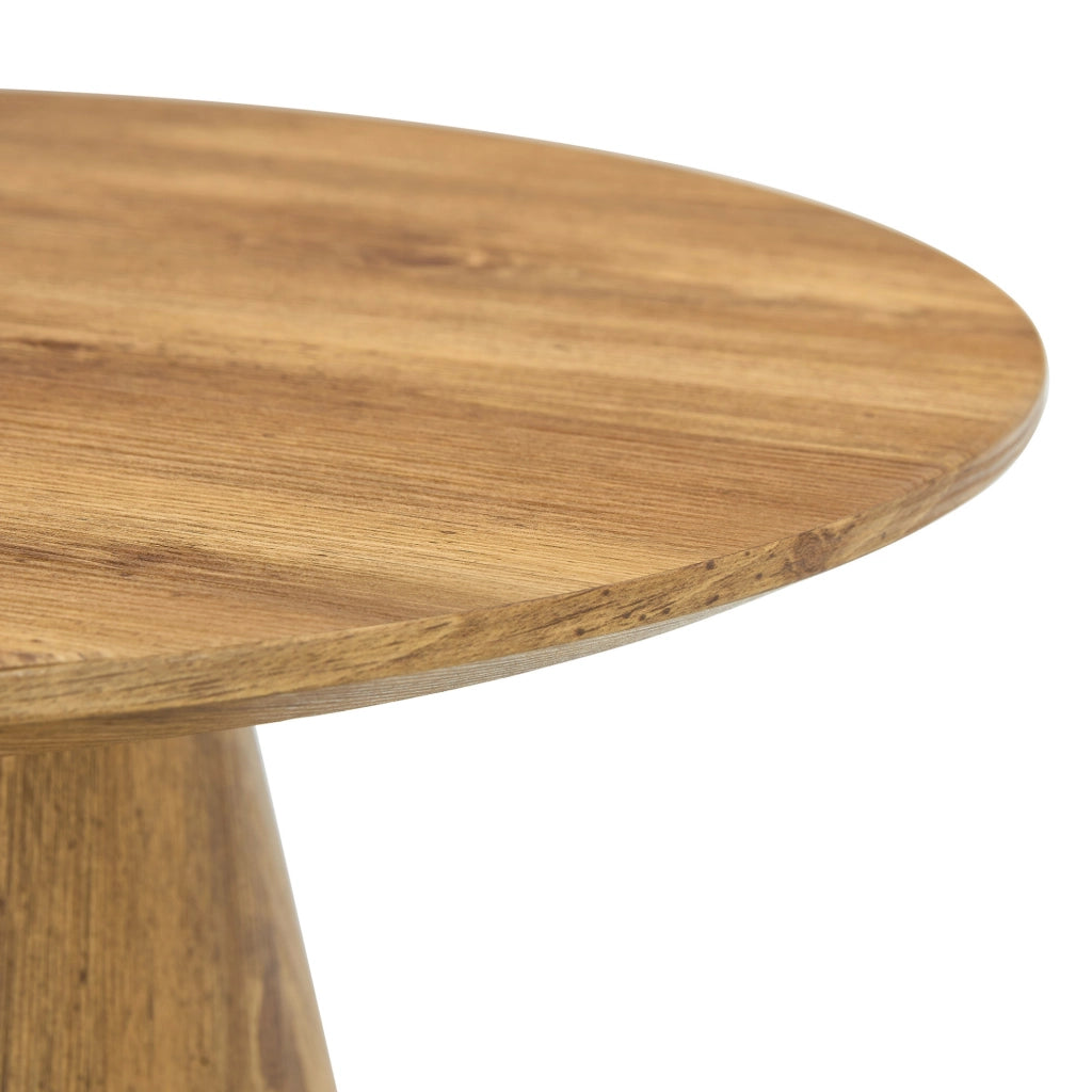 TAVOLINO ROTONDO 60 cm Effetto legno MDF