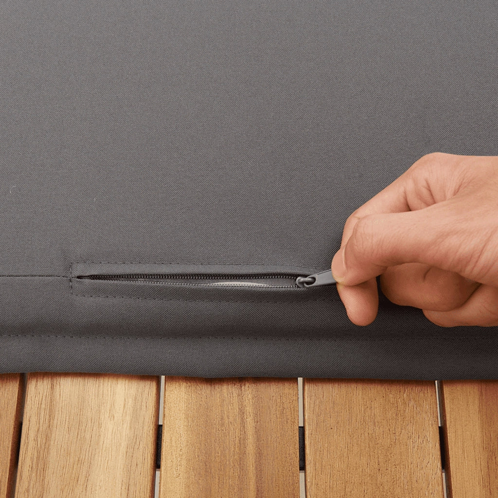 Set Divano da Giardino 6 pz con Cuscini Grigio in Polyrattan 3249199