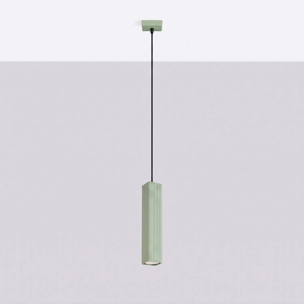 Lampada a sospensione RAYO 1 verde salvia