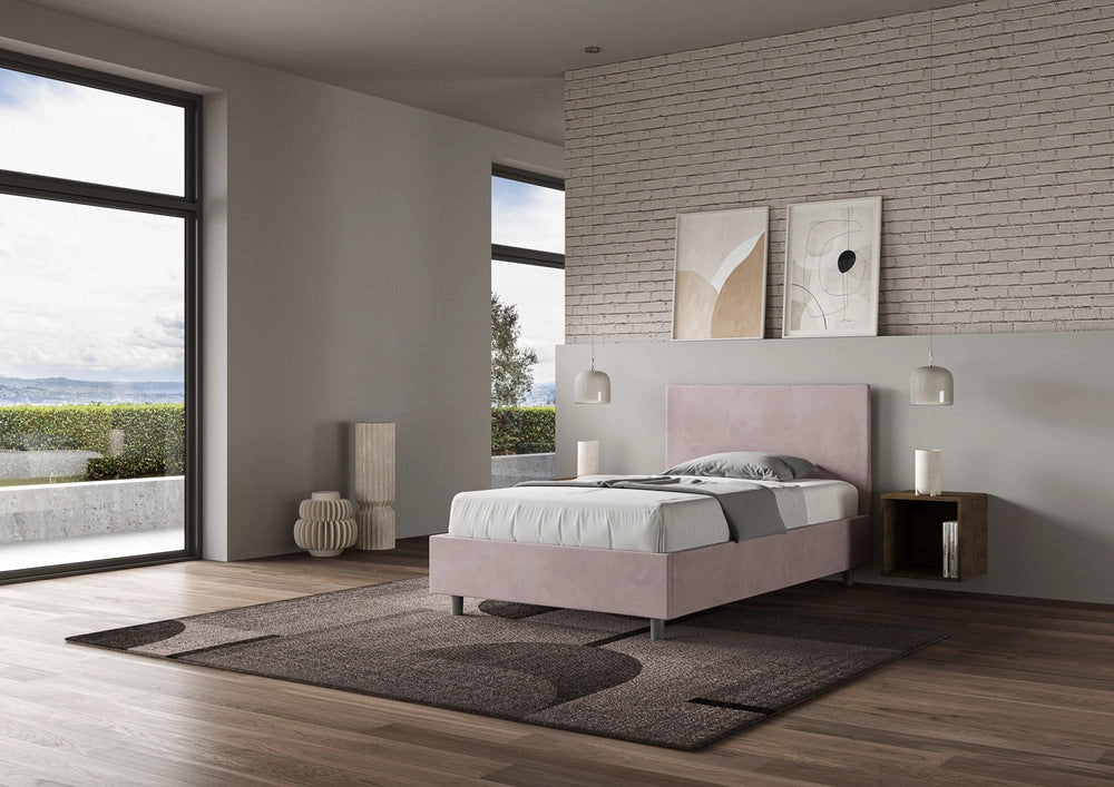 Letto 1 Piazza e Mezzo 110x210 cm con Rete Adele Glicine