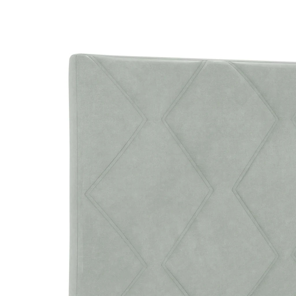 Testiera | Testata Grigio chiaro 100 cm Velluto