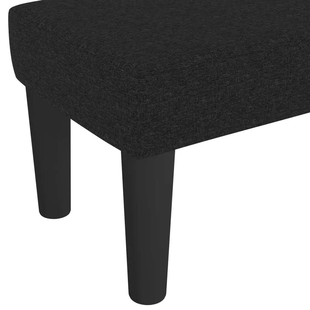 Panca Nera 70x30x30 cm in Tessuto 346618