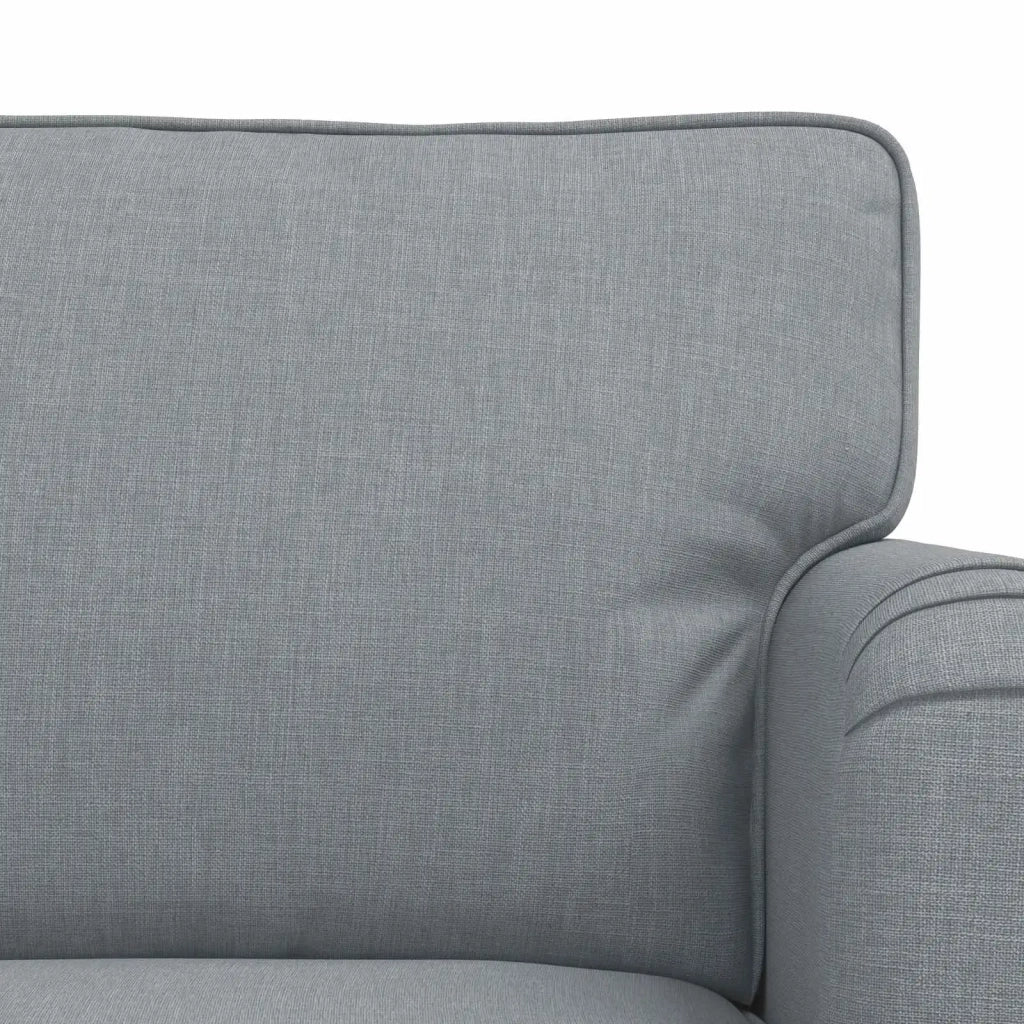 Set di divani 2 pcs Grigio chiaro 201 x 80 x 85 cm Tessuto 3407604