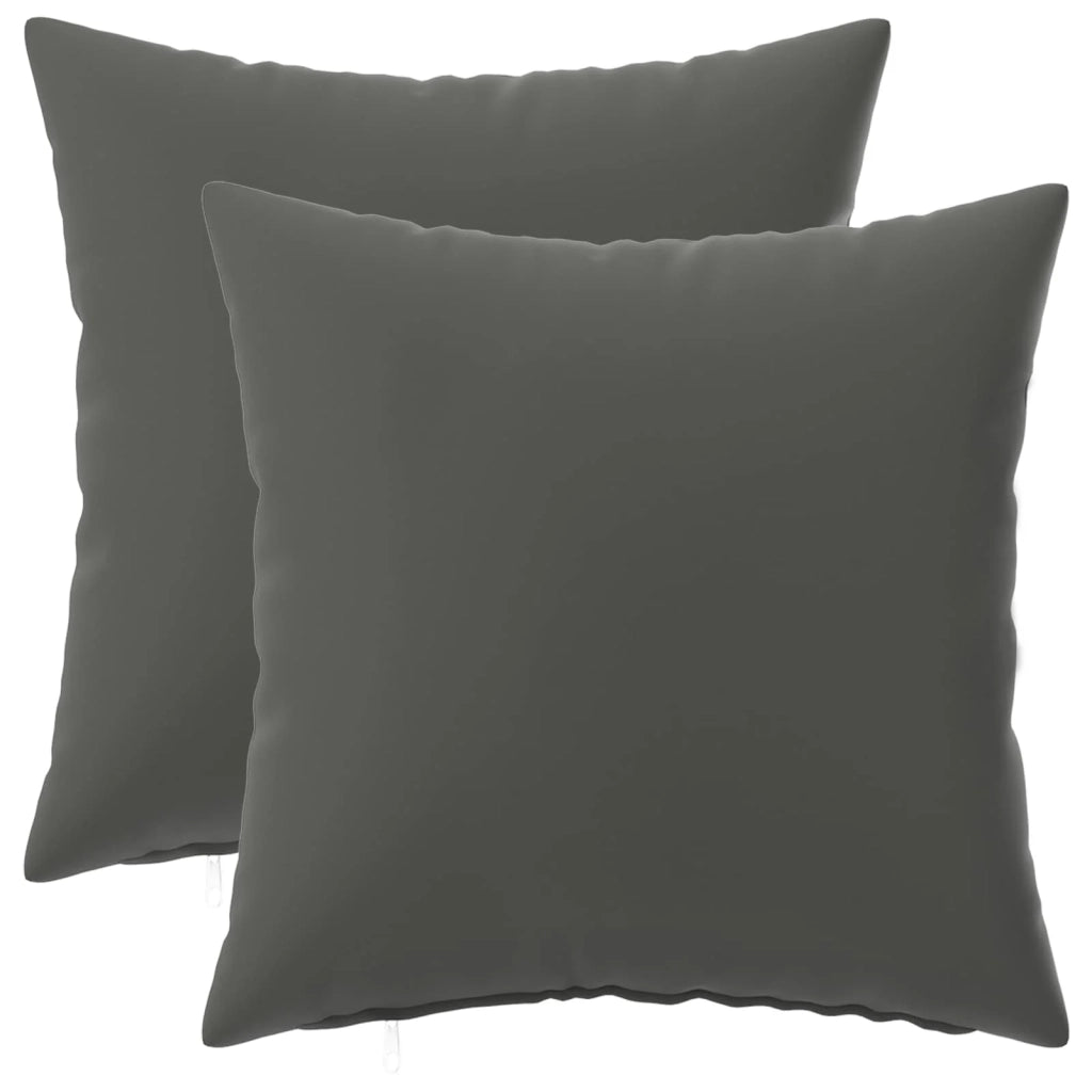 Cuscino con cuscino HEERLEN 2 pz Antracite Poliestere 923635