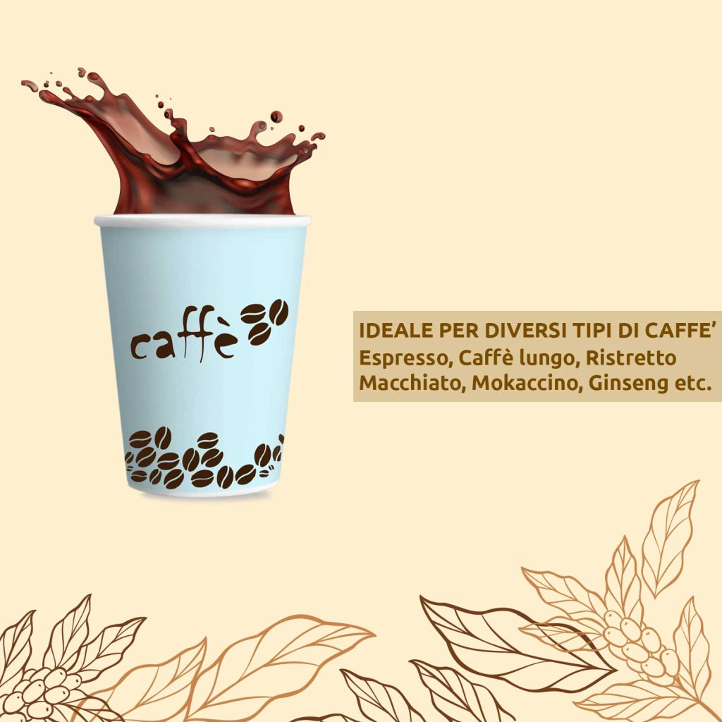 Akitaink 1000 Bicchierini Caffe Carta 75ml Avana