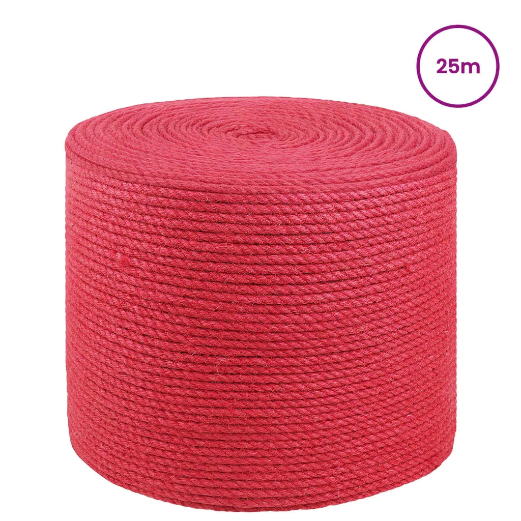 Corda di Juta 6 mm Rosso 100% juta Tossa 42011701